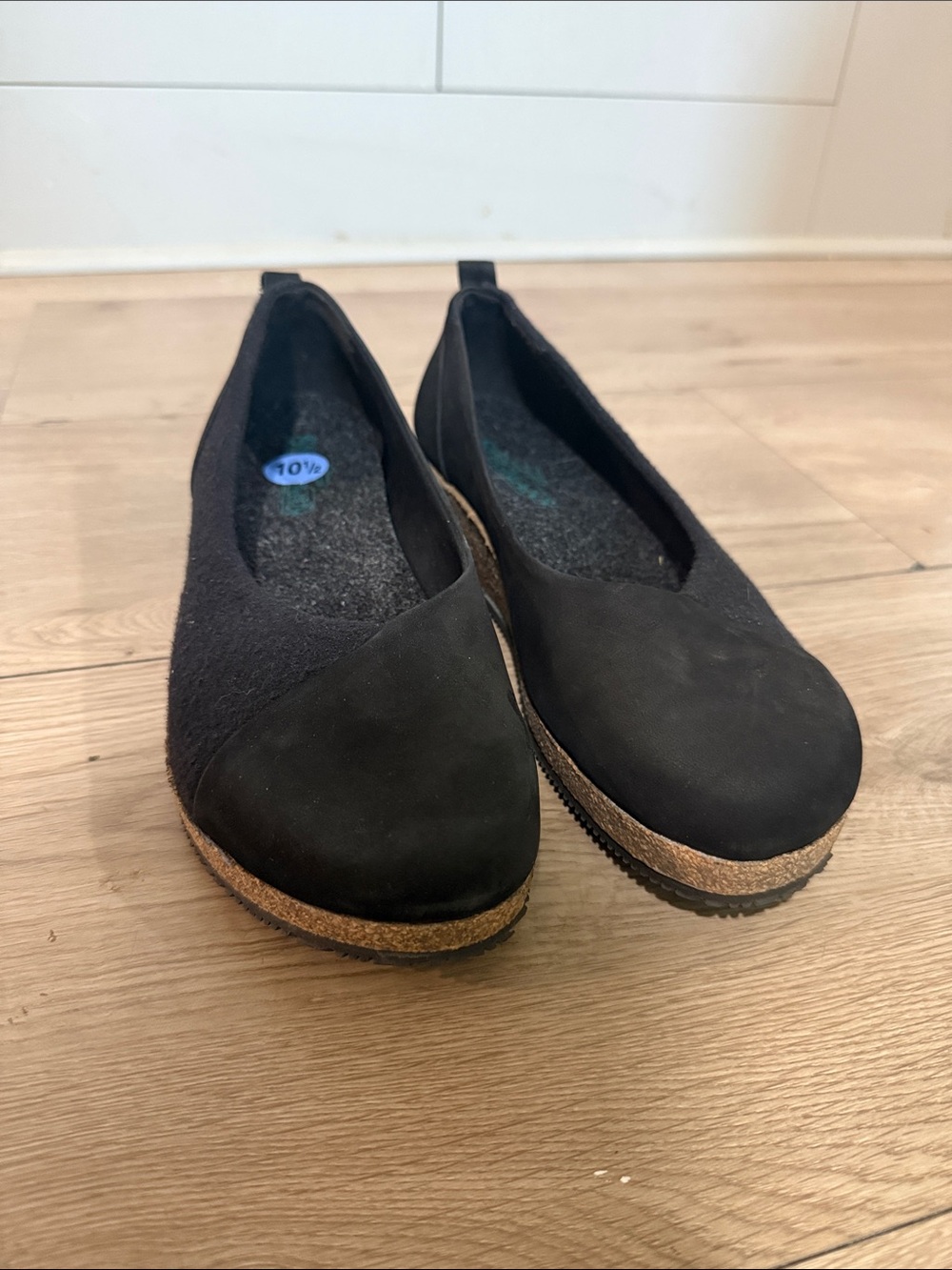 Stegmann Women's Sofie Wedge Slip-On Shoes Black Size 10.5